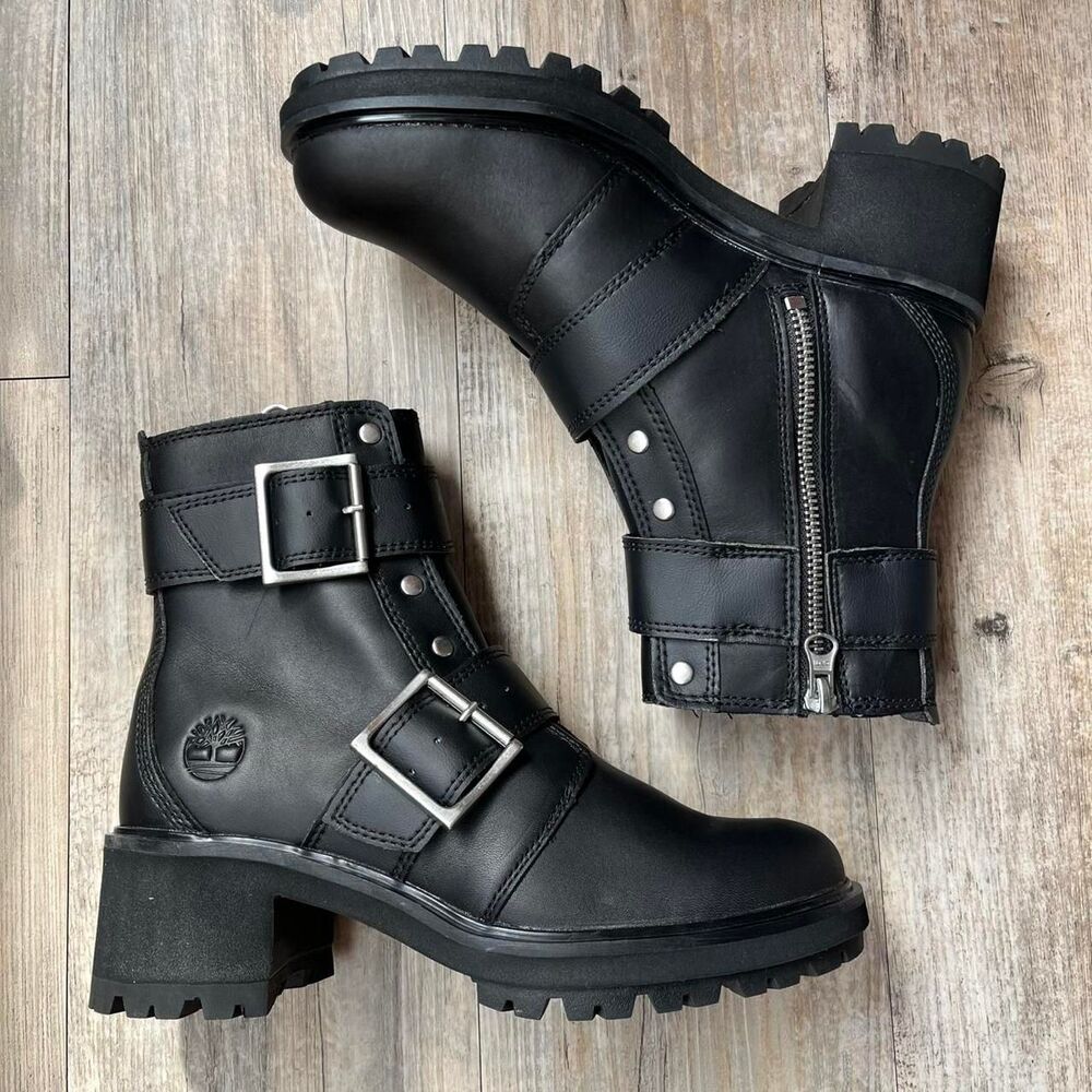 Timberland Boots Women's 6.5 Kori Park Moto Ankle NWOT Black